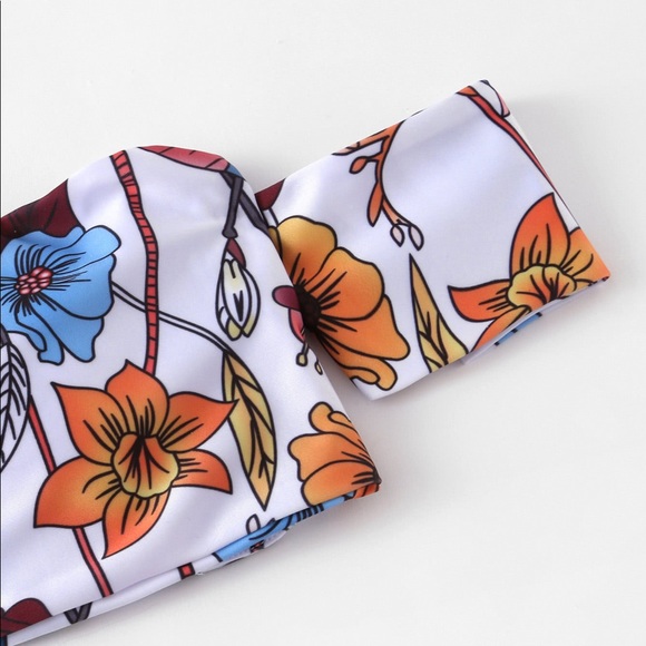 🆕Autumn bandeau w/sleeve 2 piece swim set - Picture 5 of 8